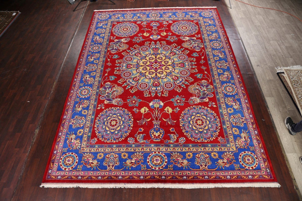 100% Vegetable Dye Floral Bakhtiari Persian Area Rug 10x14