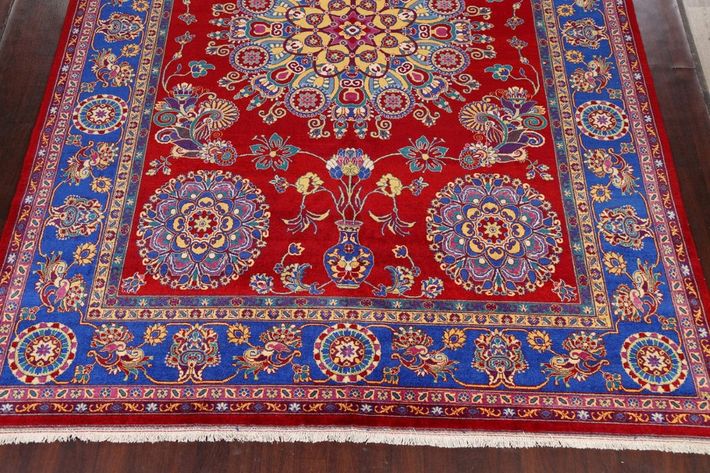 100% Vegetable Dye Floral Bakhtiari Persian Area Rug 10x14