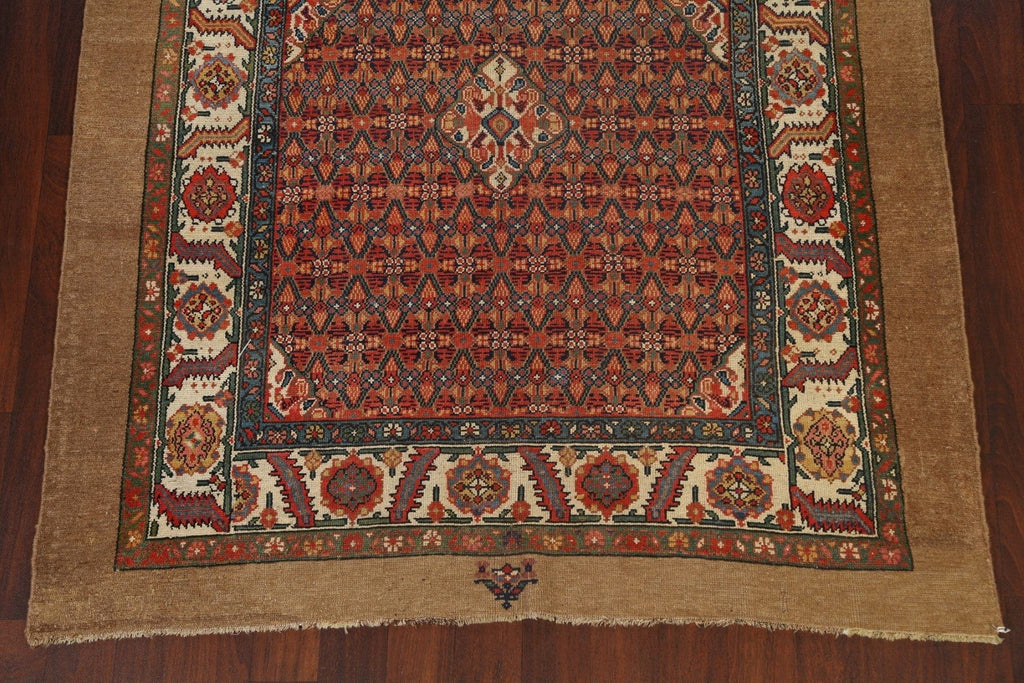 Pre-1900 Antique Vegetable Dye Serab Persian Area Rug 6x9