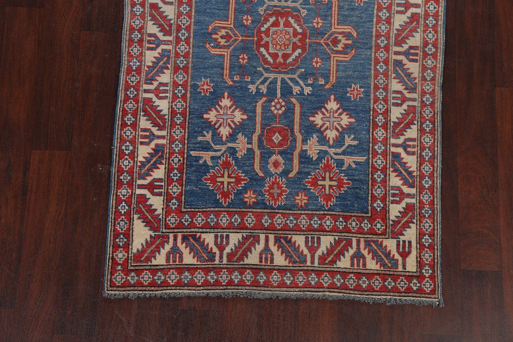 100% Vegetable Dye Super Kazak Oriental Area Rug 4x6