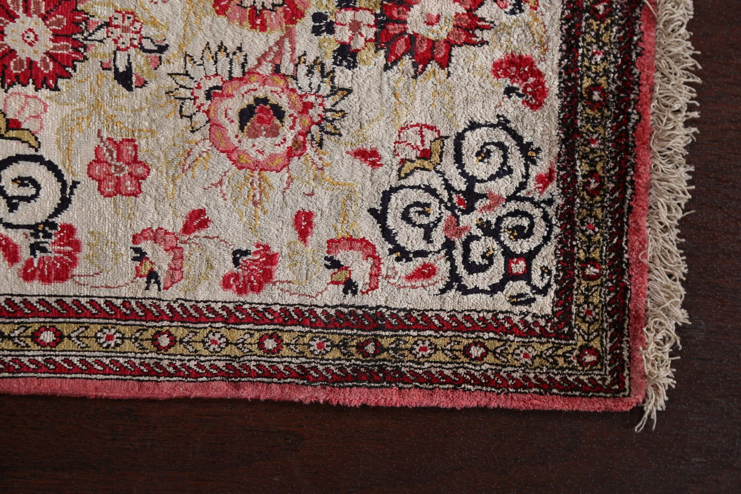 100% Vegetable Dye Qum Oriental Area Rug 2x3