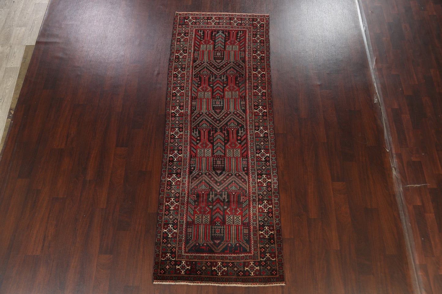 Geometric Zanjan Persian Runner Rug 3x10