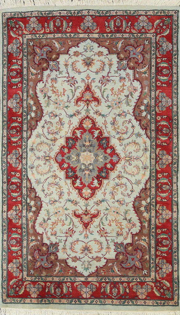 100% Vegetable Dye Tabriz Oriental Area Rug 3x5