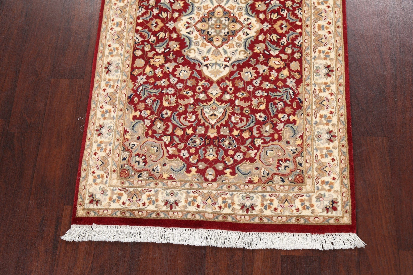 100% Vegetable Dye Kashan Oriental Area Rug 3x5