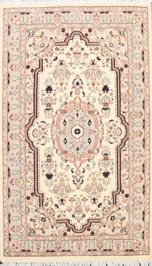 100% Vegetable Dye Tabriz Oriental Area Rug 3x5