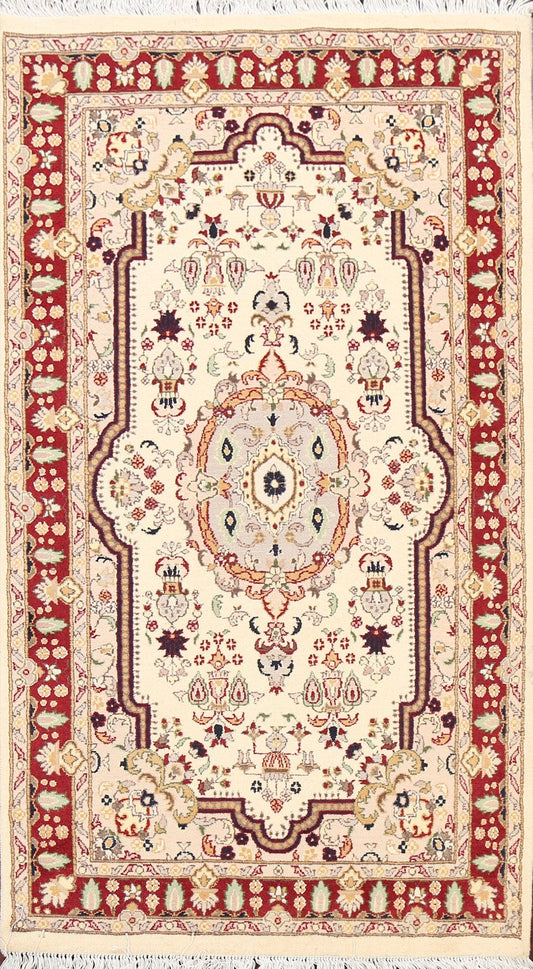 100% Vegetable Dye Tabriz Oriental Area Rug 3x5