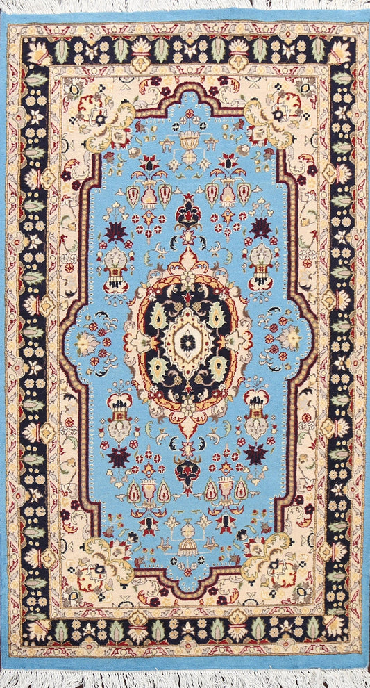 100% Vegetable Dye Tabriz Oriental Area Rug 3x5