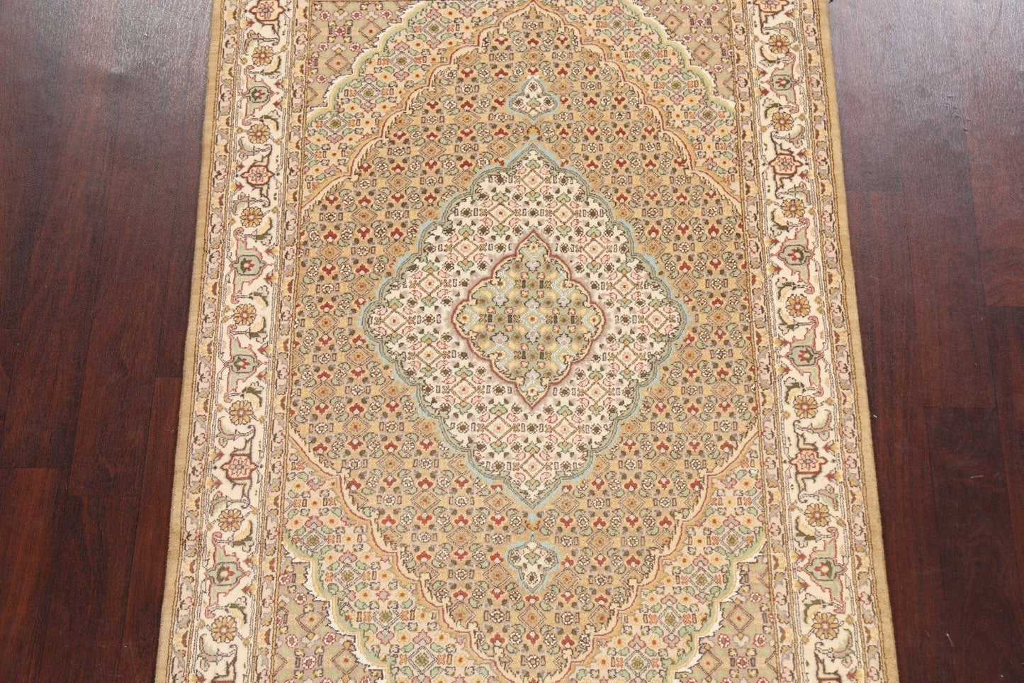 100% Vegetable Dye Tabriz Mahi Oriental Area Rug 4x6