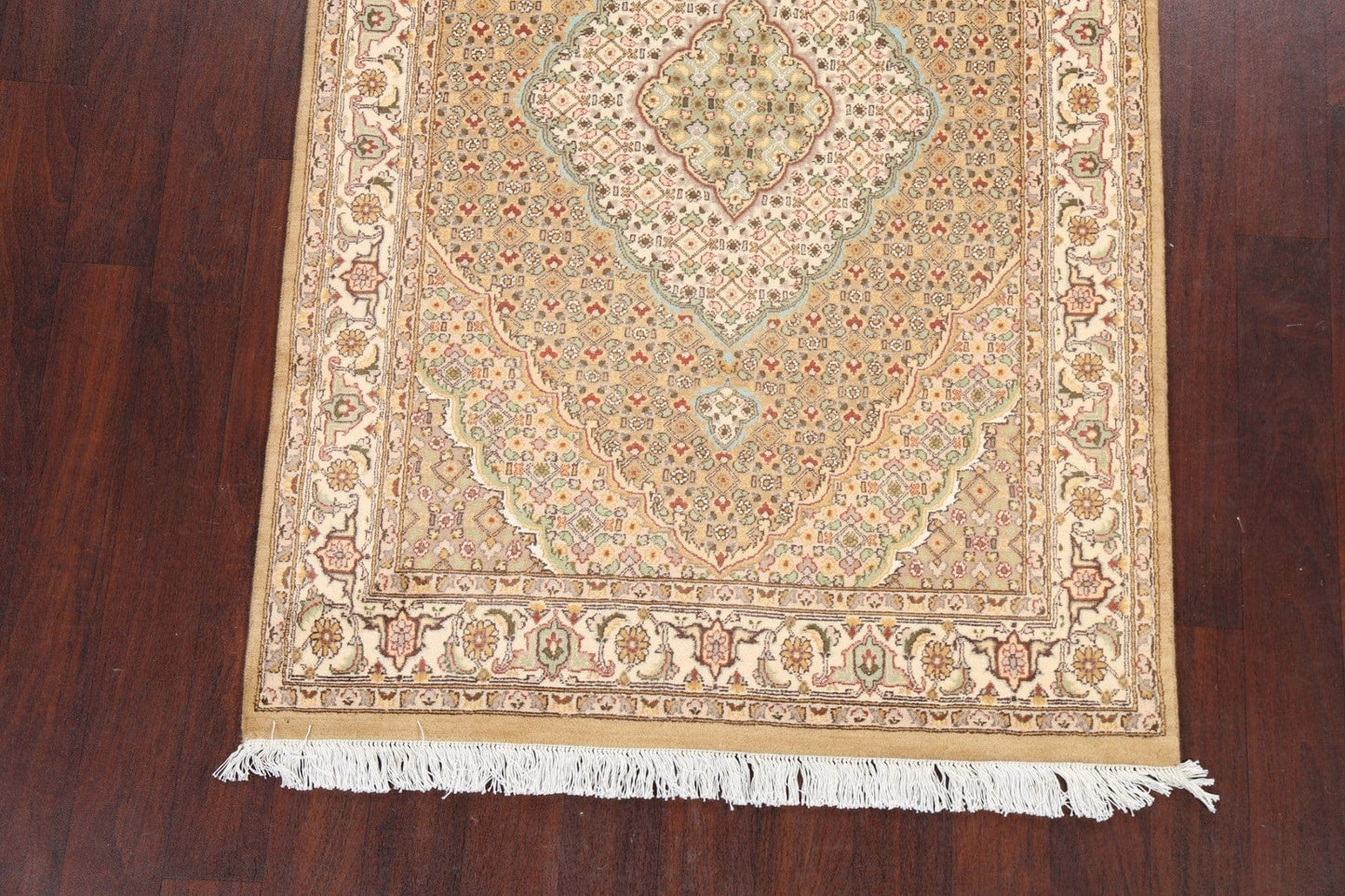 100% Vegetable Dye Tabriz Mahi Oriental Area Rug 4x6