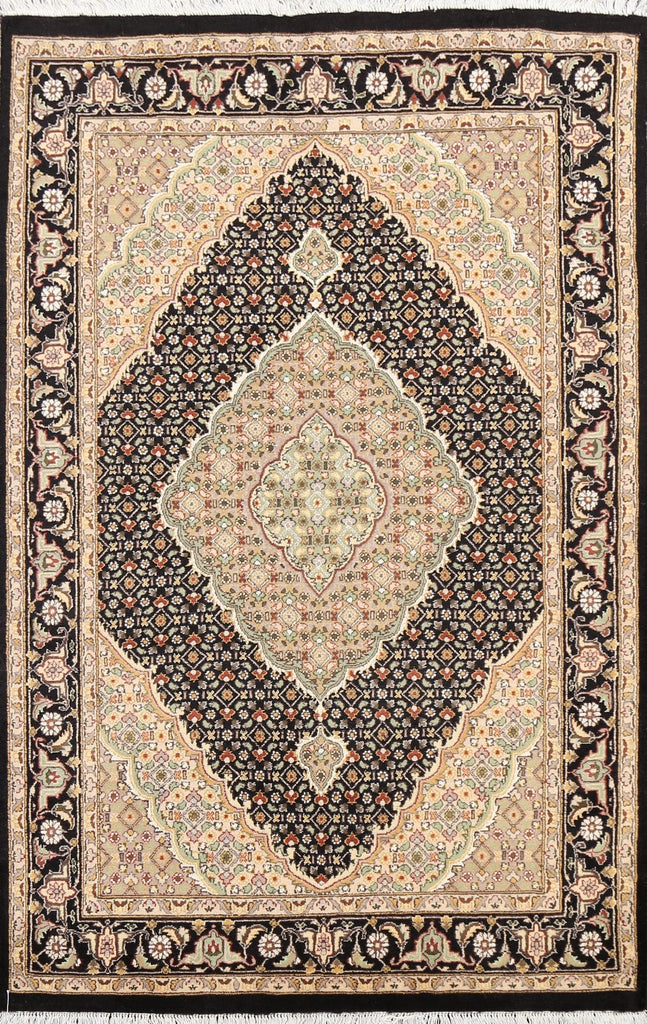 100% Vegetable Dye Tabriz Mahi Oriental Area Rug 4x6