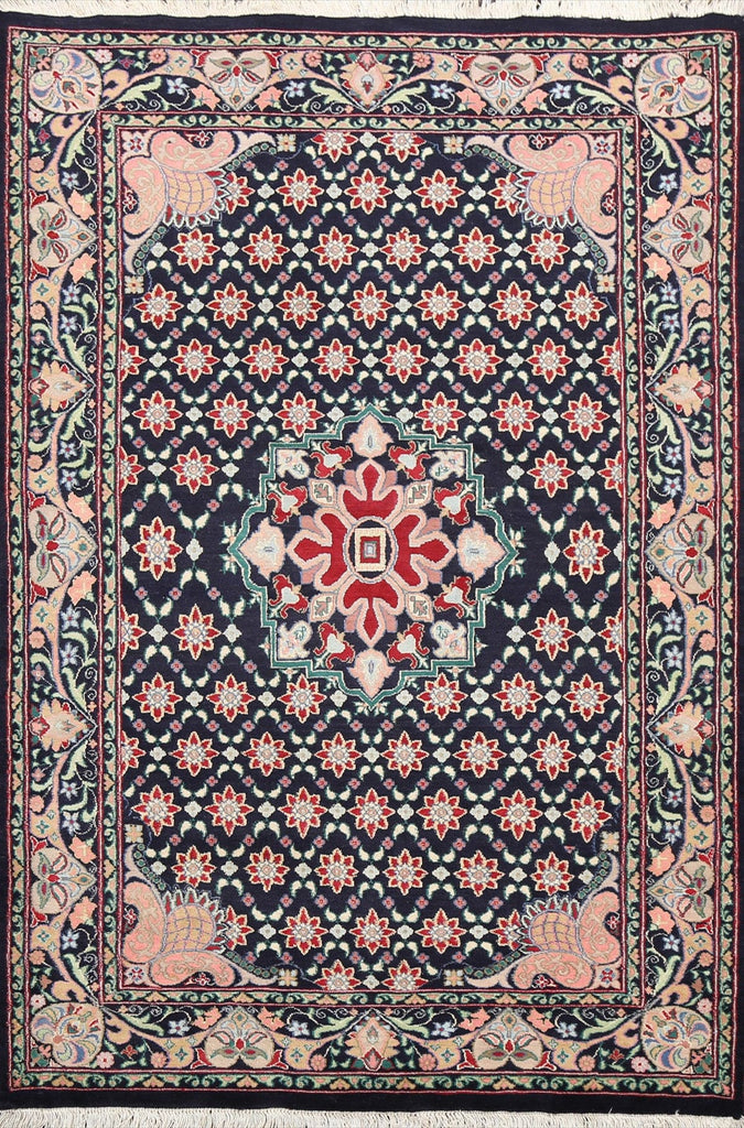 100% Vegetable Dye Tabriz Oriental Area Rug 4x6