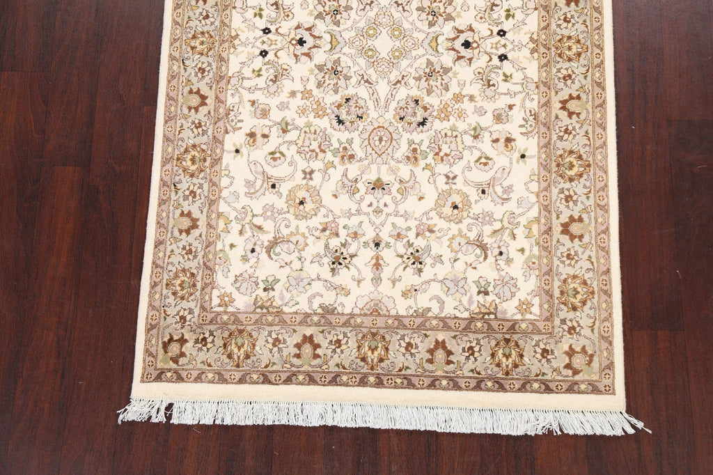 100% Vegetable Dye Floral Tabriz Oriental Area Rug 4x6