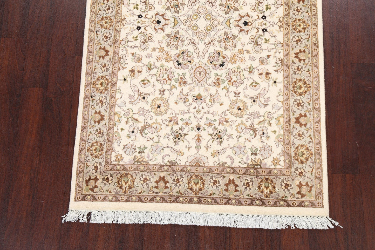 100% Vegetable Dye Floral Tabriz Oriental Area Rug 4x6