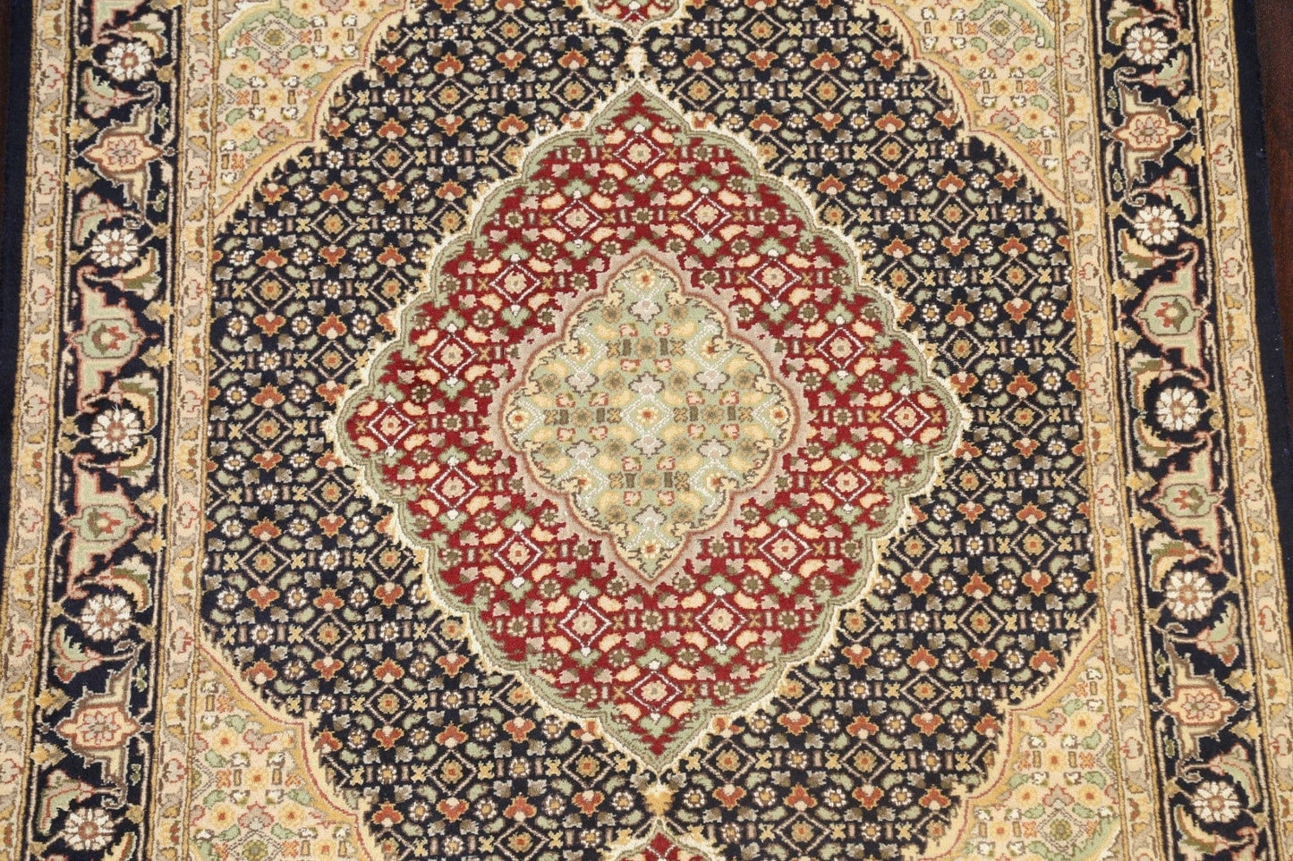 100% Vegetable Dye Tabriz Mahi Oriental Area Rug 4x6