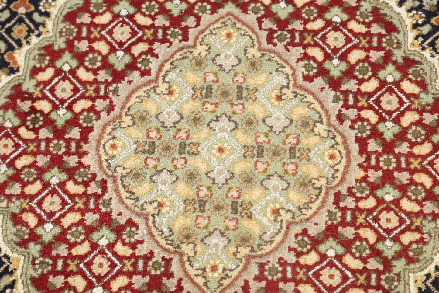 100% Vegetable Dye Tabriz Mahi Oriental Area Rug 4x6