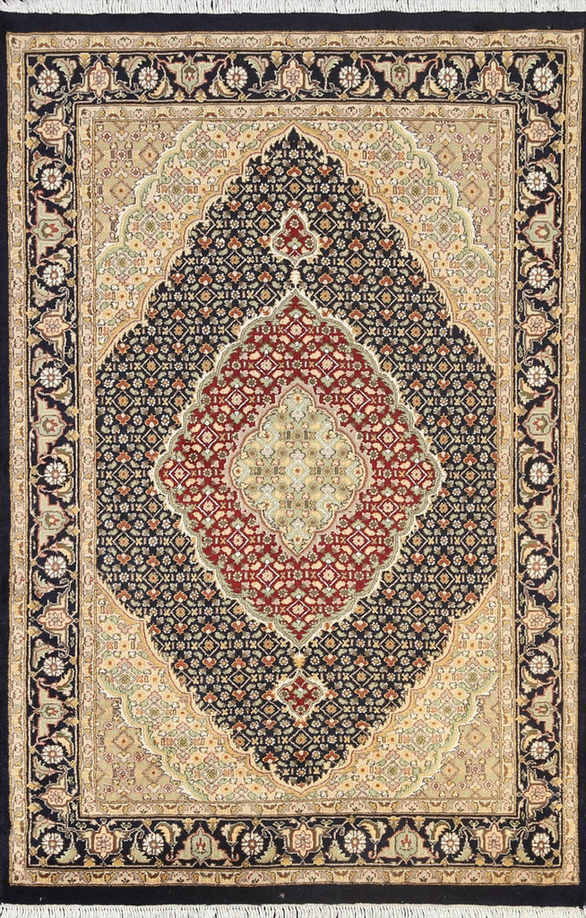 100% Vegetable Dye Tabriz Mahi Oriental Area Rug 4x6