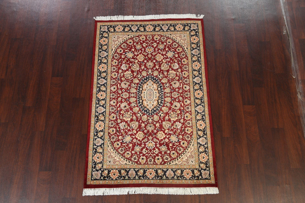 100% Vegetable Dye Tabriz Oriental Area Rug 4x6