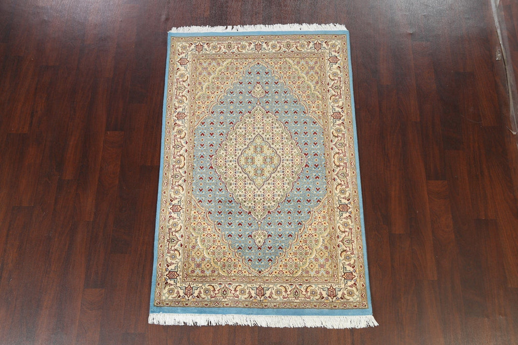 100% Vegetable Dye Tabriz Mahi Oriental Area Rug 4x6