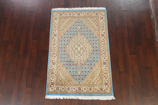 100% Vegetable Dye Tabriz Mahi Oriental Area Rug 4x6