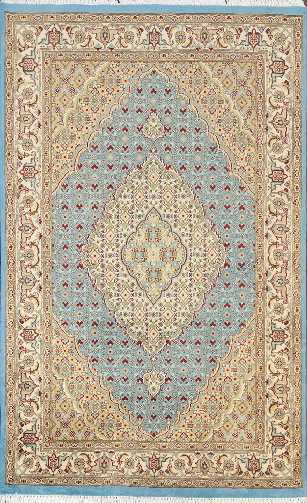 100% Vegetable Dye Tabriz Mahi Oriental Area Rug 4x6