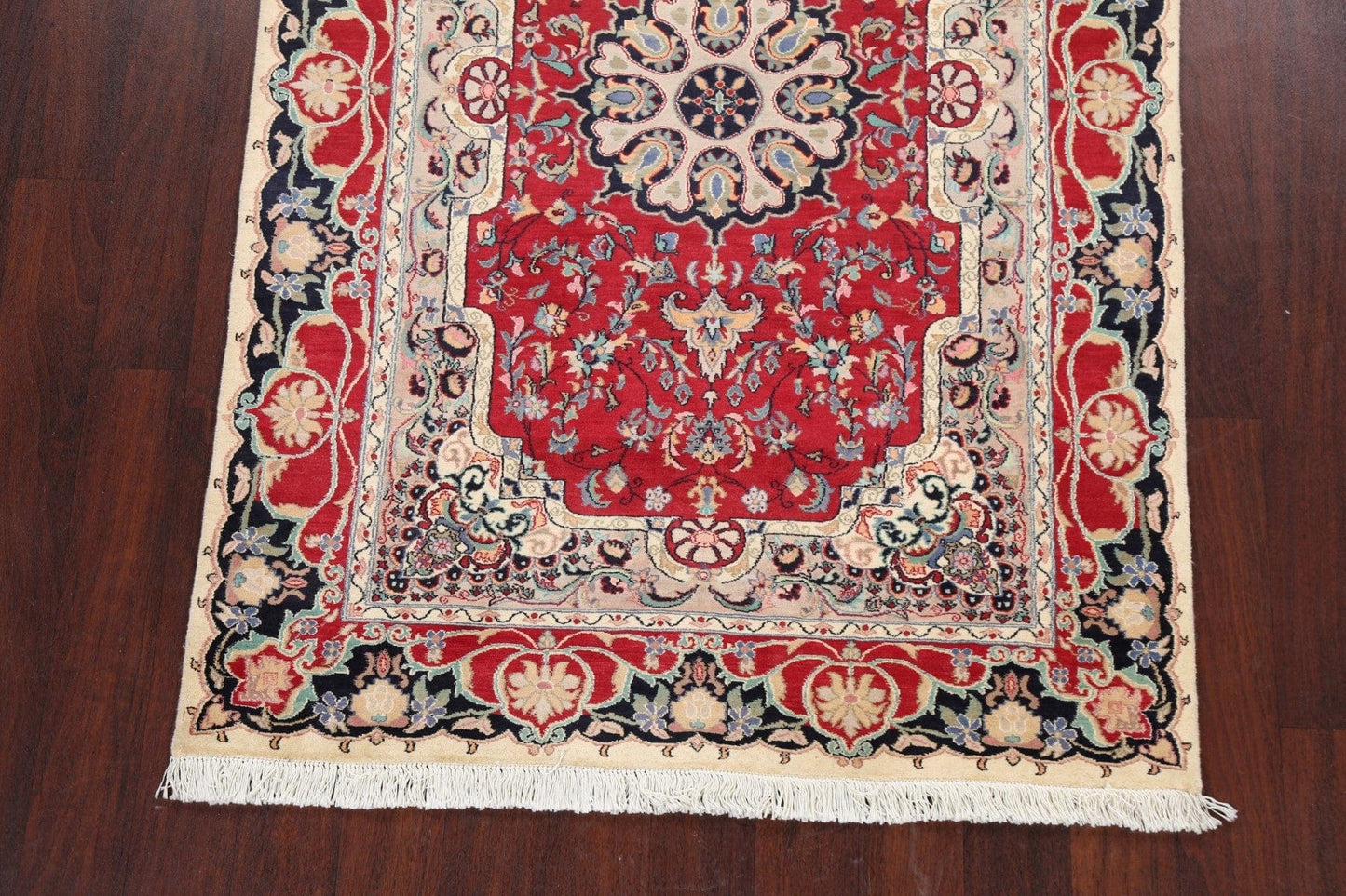 100% Vegetable Dye Floral Tabriz Oriental Area Rug 4x6