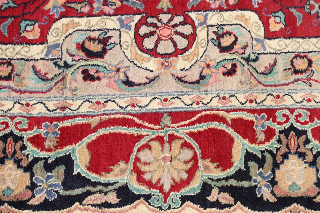 100% Vegetable Dye Floral Tabriz Oriental Area Rug 4x6