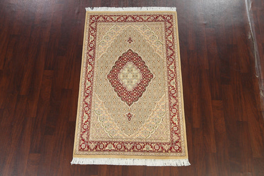 100% Vegetable Dye Tabriz Mahi Oriental Area Rug 4x6