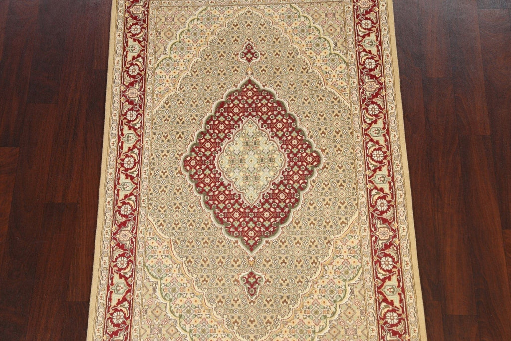 100% Vegetable Dye Tabriz Mahi Oriental Area Rug 4x6