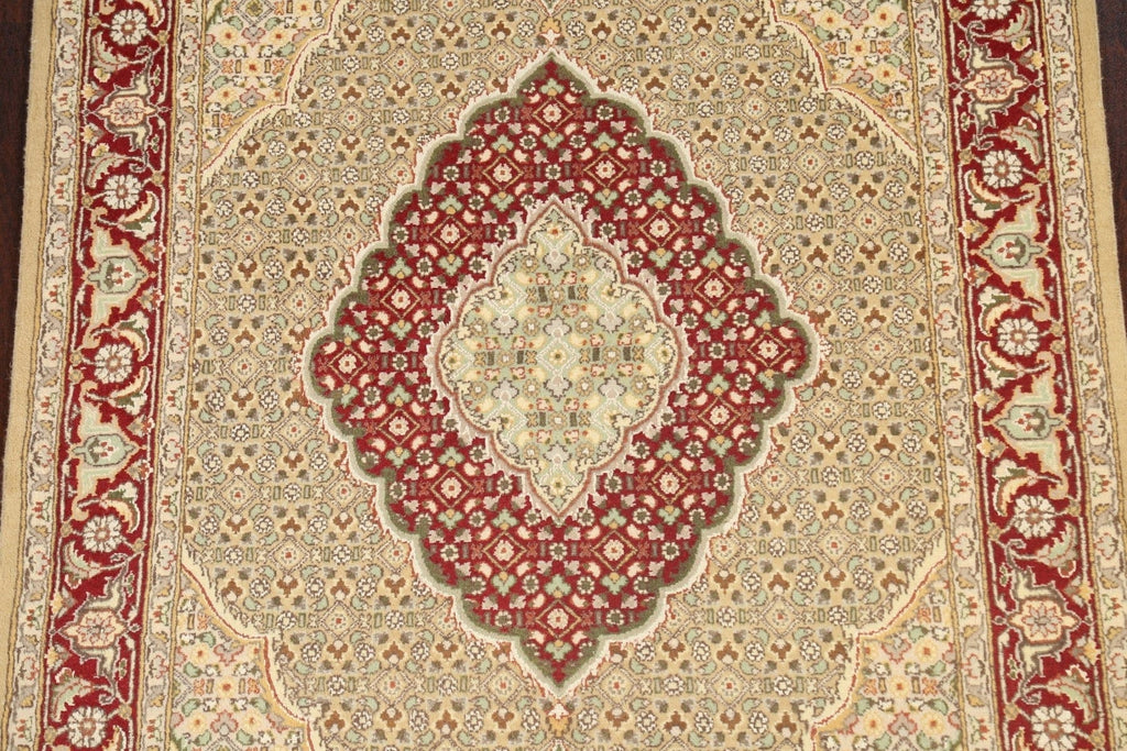 100% Vegetable Dye Tabriz Mahi Oriental Area Rug 4x6