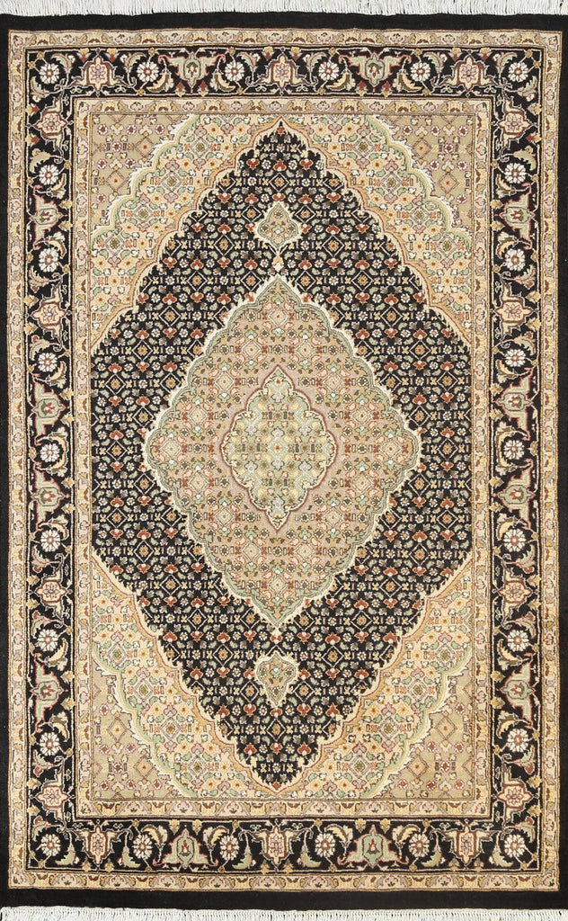 100% Vegetable Dye Tabriz Mahi Oriental Area Rug 4x6