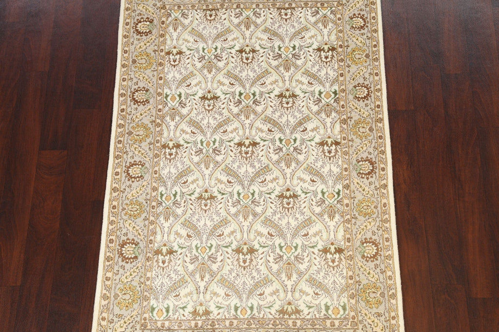 100% Vegetable Dye Tabriz Oriental Area Rug 4x6