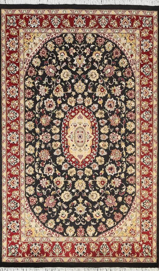 100% Vegetable Dye Tabriz Oriental Area Rug 4x6