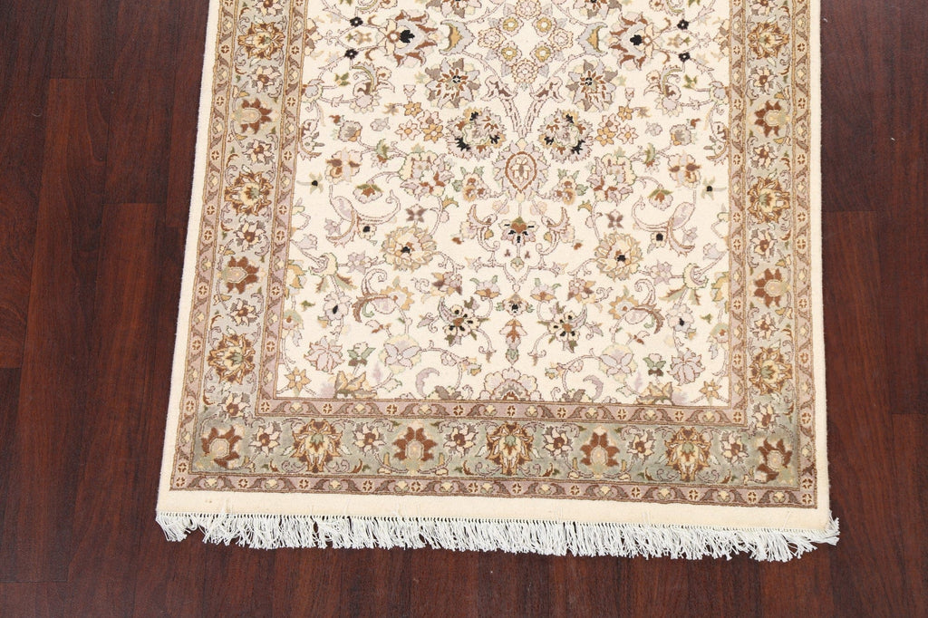 100% Vegetable Dye Floral Tabriz Oriental Area Rug 4x6