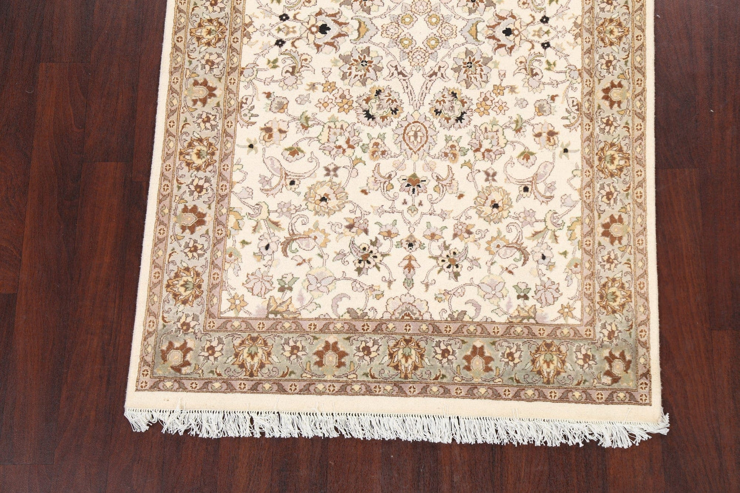 100% Vegetable Dye Floral Tabriz Oriental Area Rug 4x6