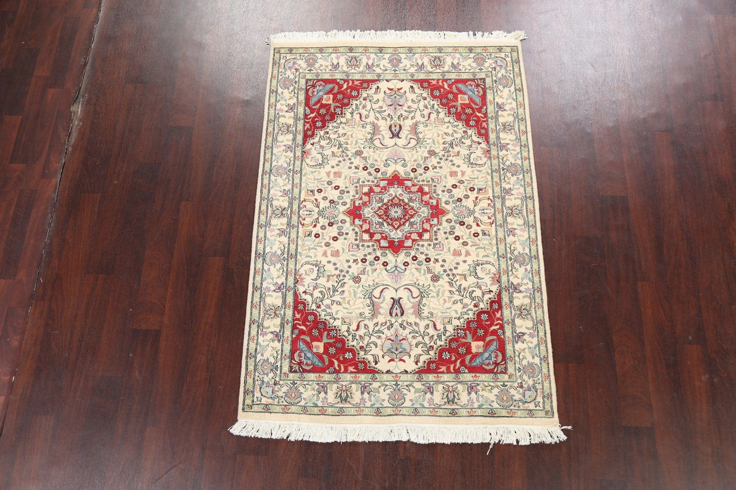 100% Vegetable Dye Tabriz Oriental Area Rug 4x6