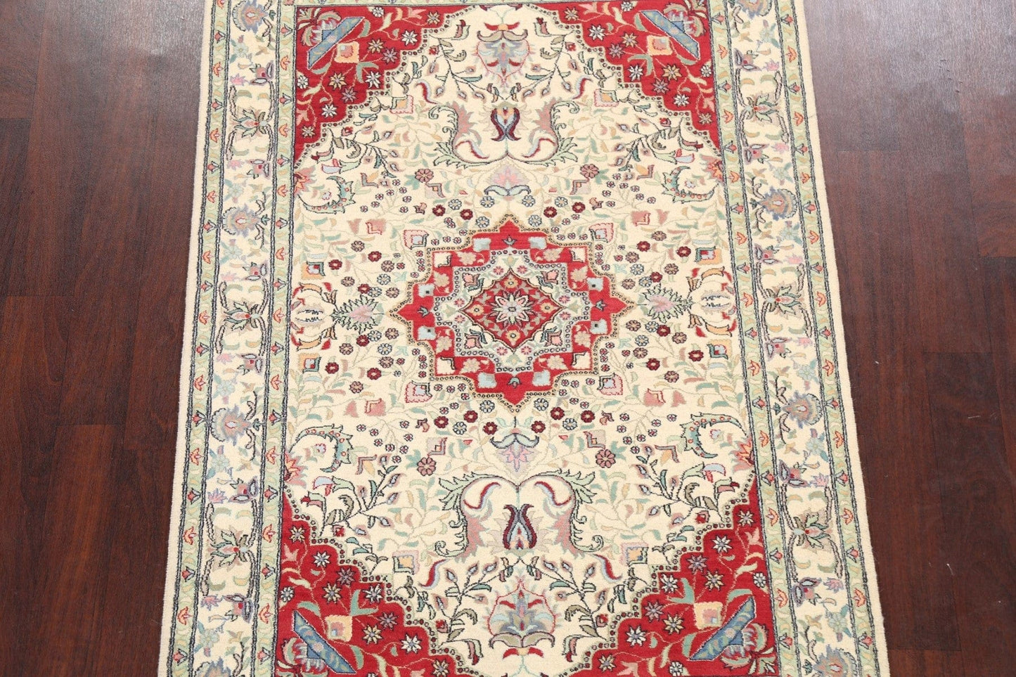 100% Vegetable Dye Tabriz Oriental Area Rug 4x6