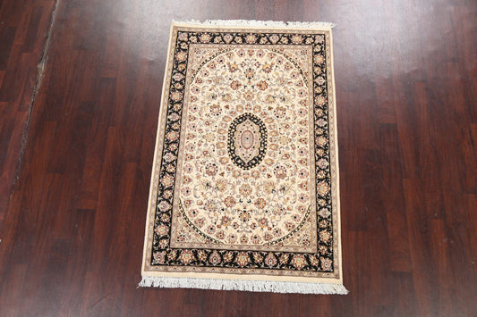 100% Vegetable Dye Tabriz Oriental Area Rug 4x6