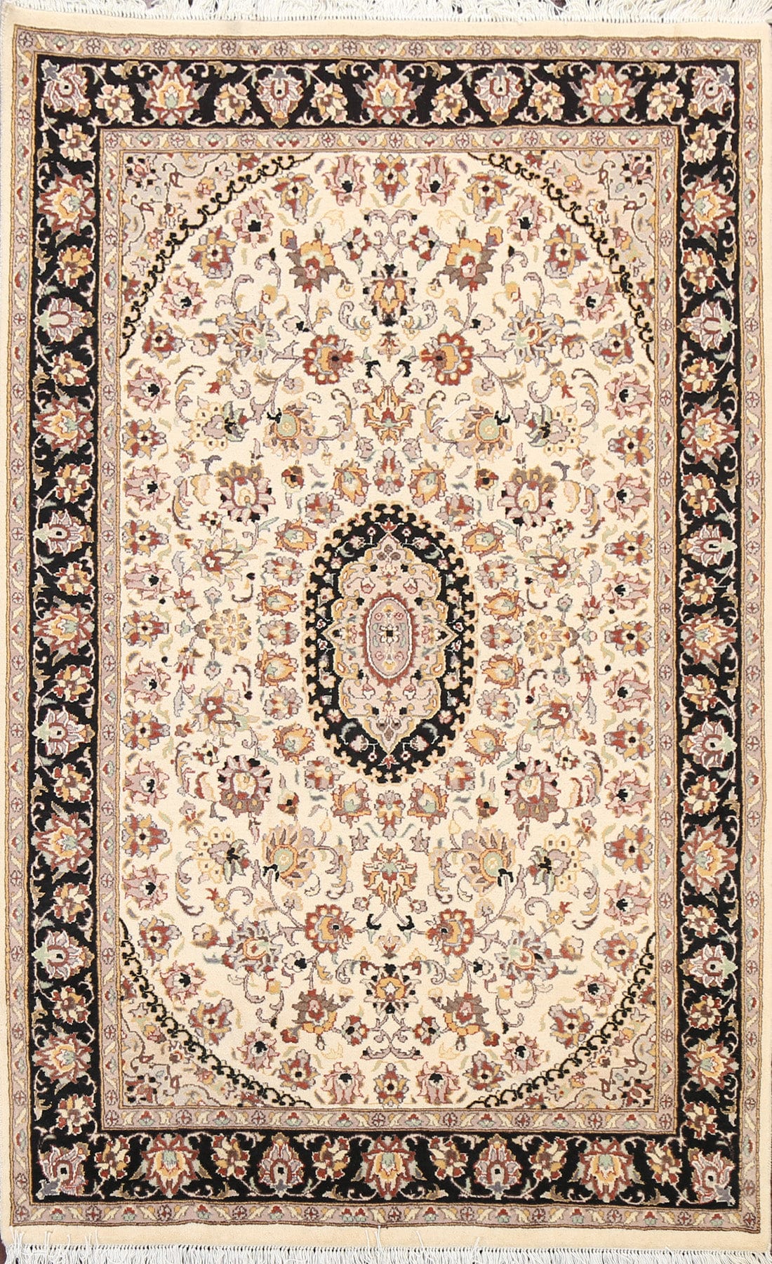 100% Vegetable Dye Tabriz Oriental Area Rug 4x6