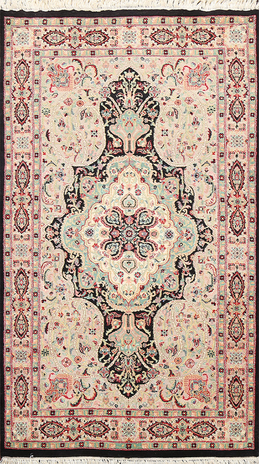 100% Vegetable Dye Tabriz Oriental Area Rug 3x5