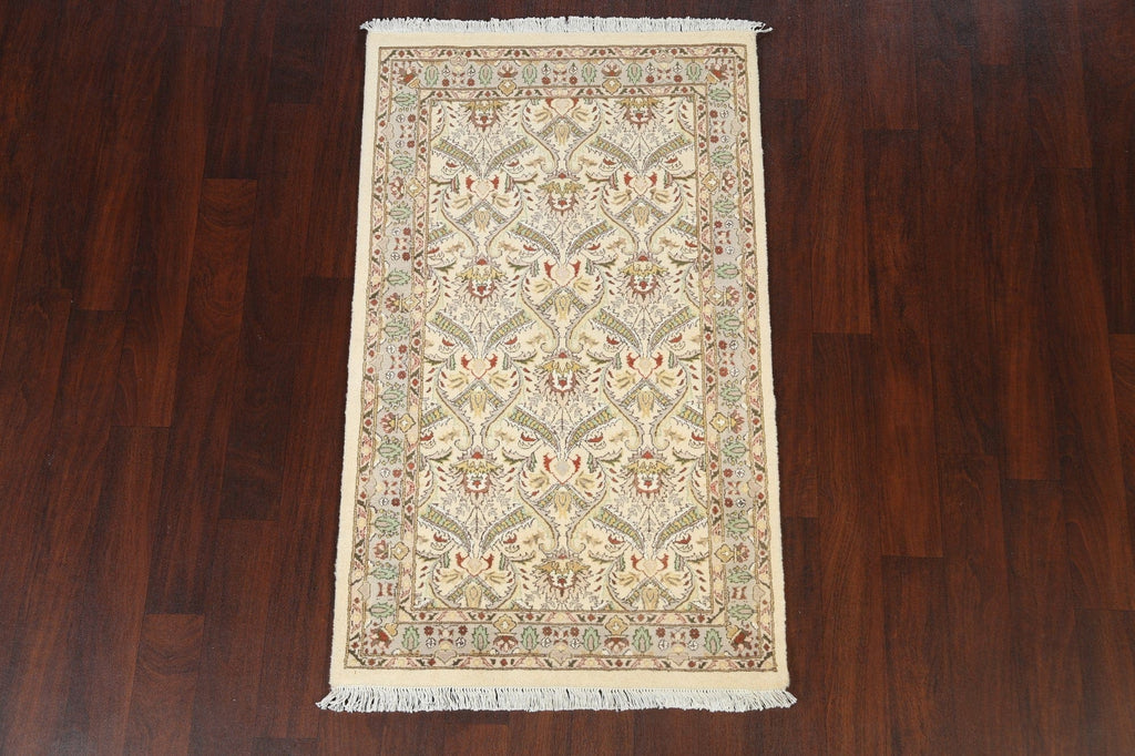 100% Vegetable Dye Floral Tabriz Oriental Area Rug 3x5