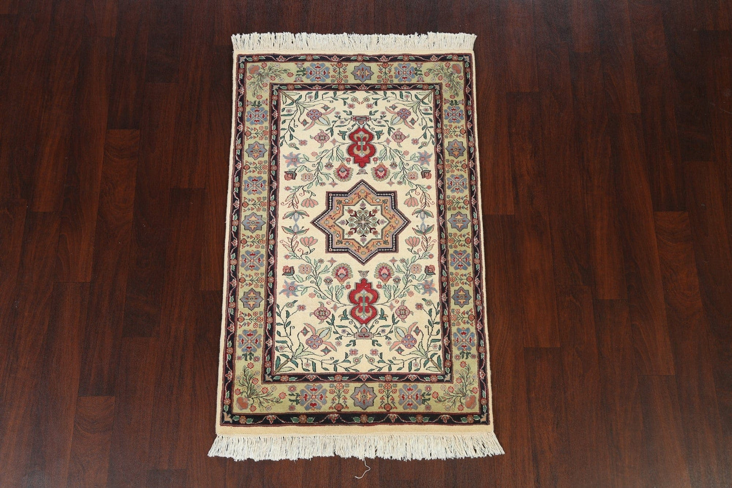 100% Vegetable Dye Tabriz Oriental Area Rug 3x5