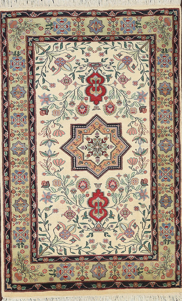 100% Vegetable Dye Tabriz Oriental Area Rug 3x5