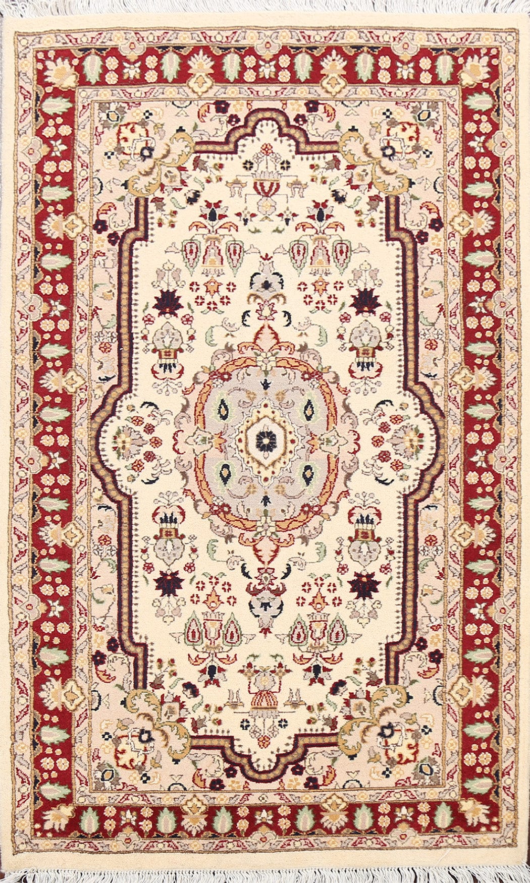 100% Vegetable Dye Tabriz Oriental Area Rug 3x5