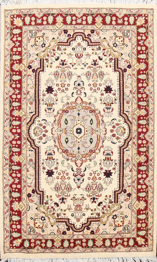 100% Vegetable Dye Tabriz Oriental Area Rug 3x5