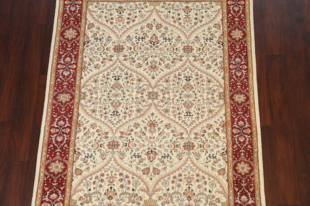 Vegetable Dye Floral Tabriz Oriental Area Rug 5x6