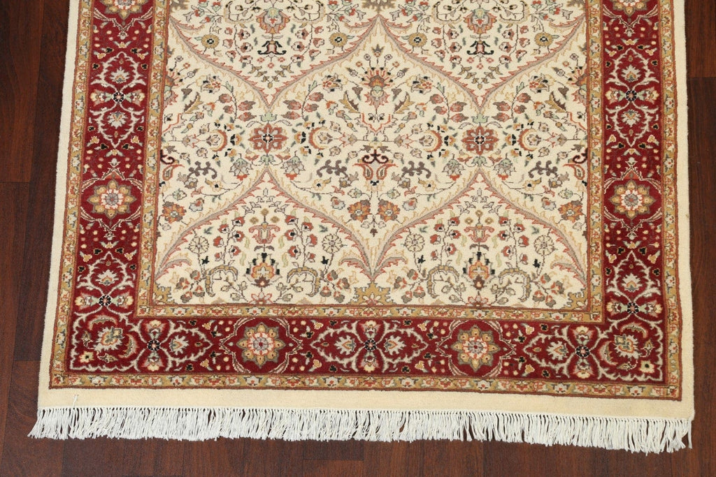 Vegetable Dye Floral Tabriz Oriental Area Rug 5x6