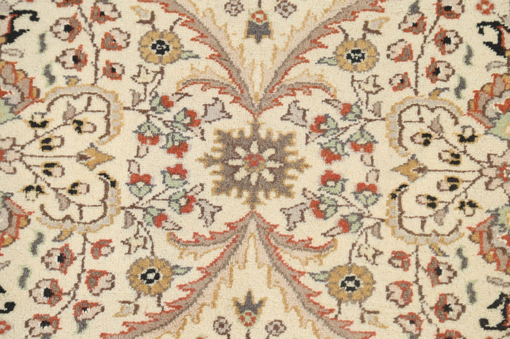 Vegetable Dye Floral Tabriz Oriental Area Rug 5x6