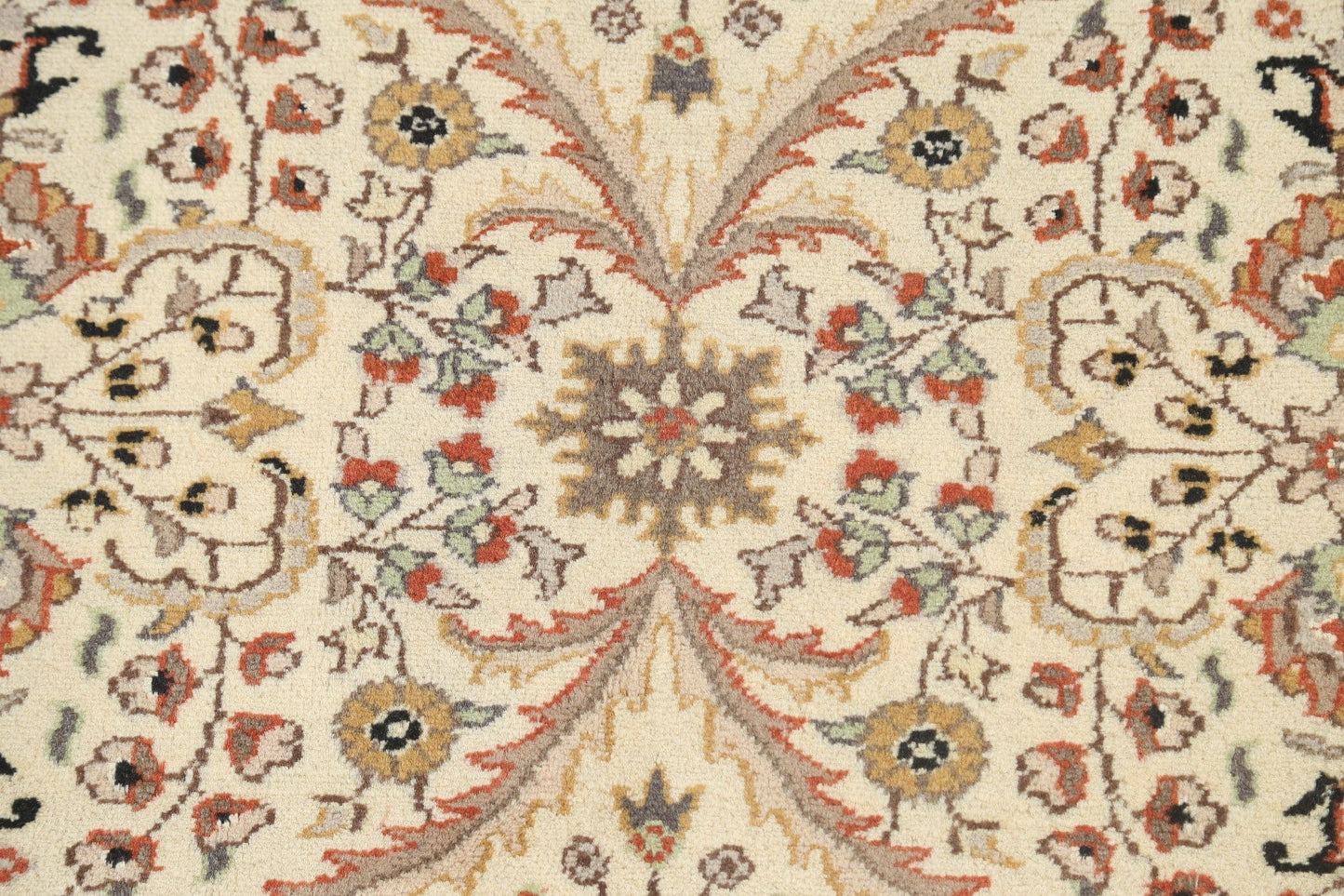 Vegetable Dye Floral Tabriz Oriental Area Rug 5x6