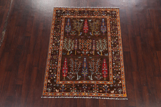 Floral Kazak Oriental Area Rug 5x6