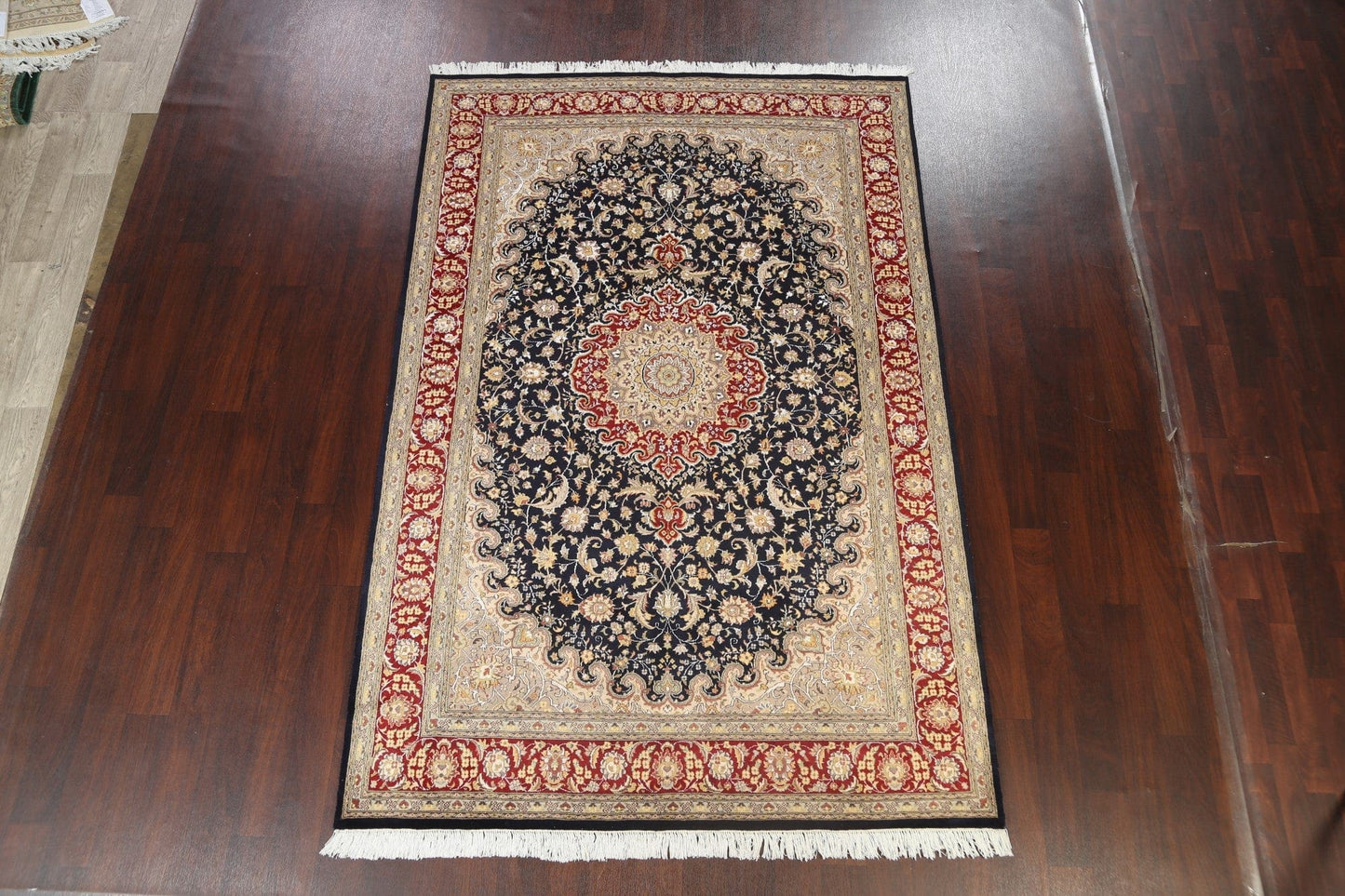 Vegetable Dye Floral Tabriz Oriental Area Rug 6x9